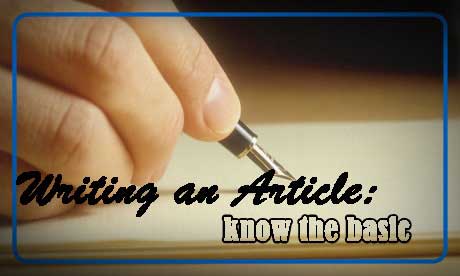 Writing An Article: Know The Basic
