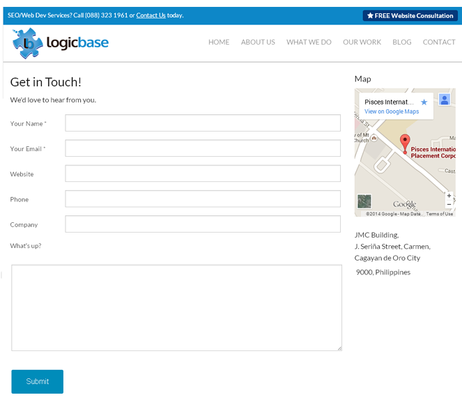 logicbase interactive landing page